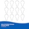 Kenney Mfg Rust-Resistant Metal Shower Curtain Rings, Set of 12, Chrome KN960/12V1 - alternate 2